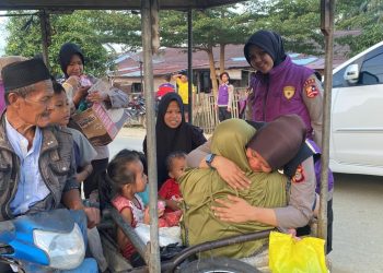 Tim Trauma Healing Polda Aceh Berikan Bantuan Psikososial di Langsa