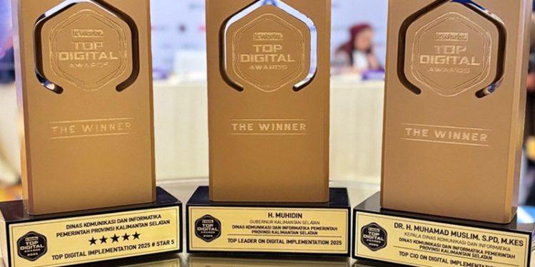 Pemprov Kalimantan Selatan Raih Penghargaan Digital Bergengsi