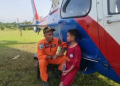 Helikopter Polri Berikan Dukungan di Aceh Tamiang, Anak-Anak Jadi Inspirasi