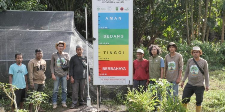 Sistem Peringkat Bahaya Kebakaran Dipasang di Pematang Duku untuk Mitigasi Karhutla