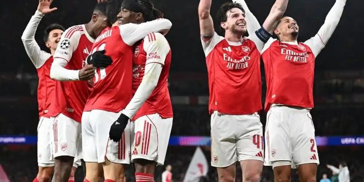 Arsenal Pertahankan Posisi Puncak Liga Champions Usai Kalahkan Club Brugge