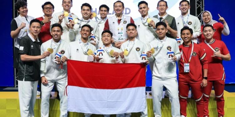 Tim Bulu Tangkis Putra Indonesia Sabet Emas di SEA Games 2025 Usai Kalahkan Malaysia