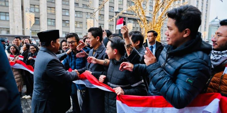 Sambutan Hangat Diaspora Indonesia untuk Presiden Prabowo di Rusia