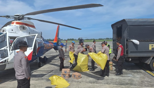 Kapolda Aceh dan Akpol 2000 Kirim Bantuan ke Aceh Tamiang via Bandara Kualanamu