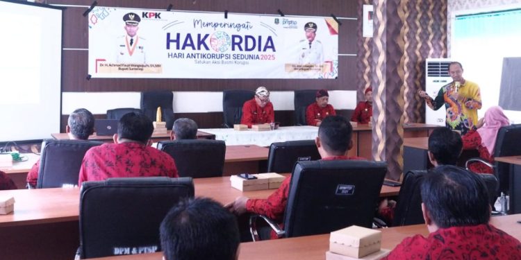 DPMPTSP Sumenep Adakan Sosialisasi Antikorupsi untuk Tingkatkan Pelayanan Publik