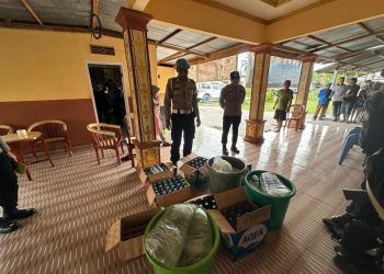 Operasi Pekat Otanaha 2025 Amankan Ratusan Botol Miras Jelang Natal dan Tahun Baru