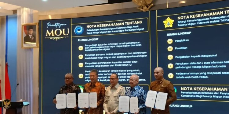 KemenP2MI Jalin Kerja Sama dengan 14 Mitra untuk Perlindungan PMI