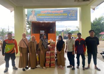 BPBD Balangan Distribusikan Bantuan Logistik ke Wilayah Terdampak Banjir di Juai