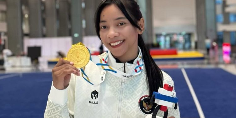 Tharisa Dea Florentina dan Samuel Marbun Raih Emas Wushu di SEA Games 2025