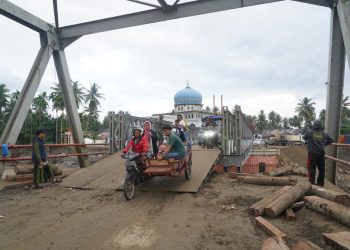 Jembatan Teupin Mane Berfungsi, Bantuan Dikirim ke Sumatra