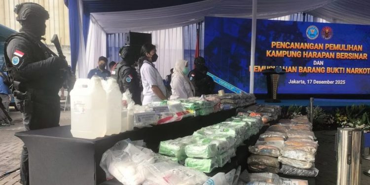 BNN Musnahkan Narkotika dari Pengungkapan di Sumatra, Jakarta, dan NTB