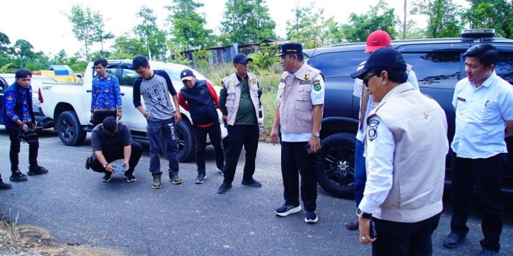 Bupati Musi Banyuasin Pastikan Kualitas Perbaikan Jalan Strategis