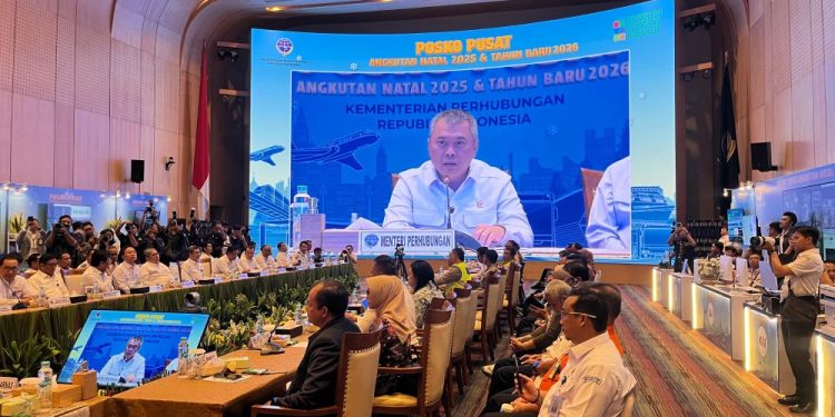 Menhub Dudy Purwagandhi Buka Posko Pusat Angkutan Nataru 2025-2026