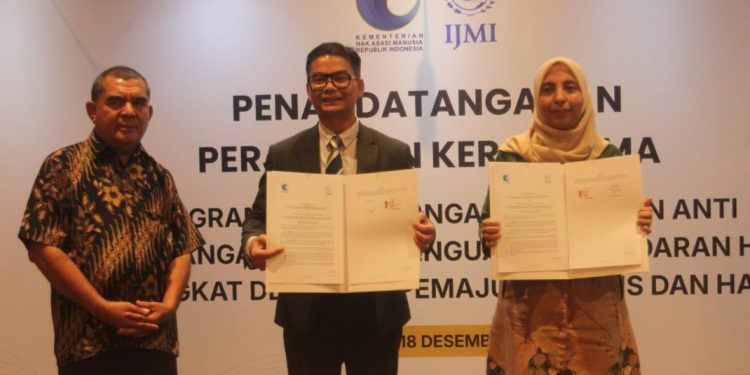 Kerja Sama KemenHAM dan IJMI untuk Cegah Perdagangan Orang dan Perbudakan Modern