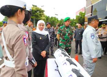 Gubernur Jawa Timur Khofifah Tekankan Pentingnya Sinergi TNI-Polri untuk Pengamanan Nataru