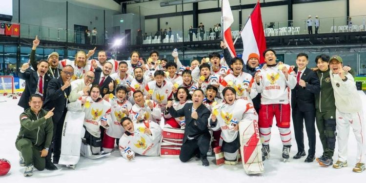 Timnas Hoki Es Indonesia Cetak Sejarah dengan Emas di SEA Games 2025