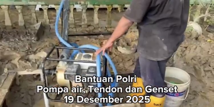 Polri Operasikan 24 Sumur Bor di Aceh Tamiang dalam Tiga Hari