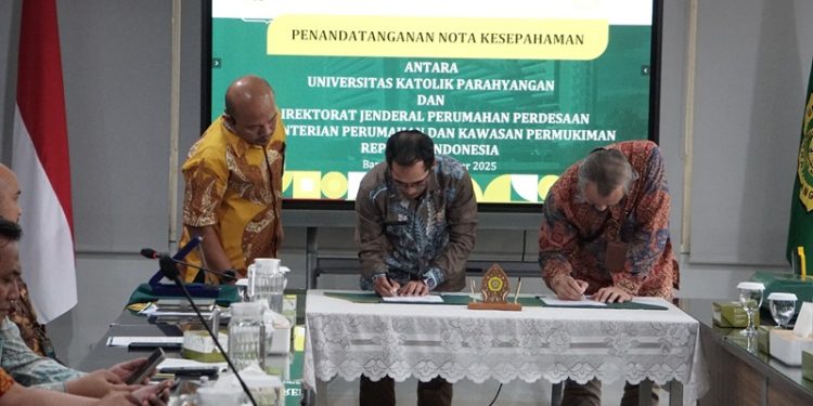 Kementerian PKP dan UNPAR Jalin Kerja Sama untuk Pembangunan Perumahan di Desa