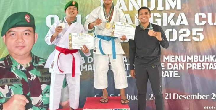 Bripda Naufal Fadilah Raih Juara di Kejuaraan Karate Bergengsi