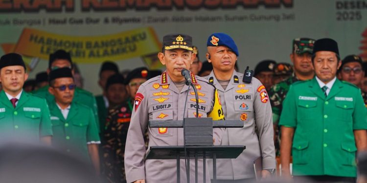Kapolri Tekankan Kesiapsiagaan Bencana dalam Apel Kebangsaan Banser