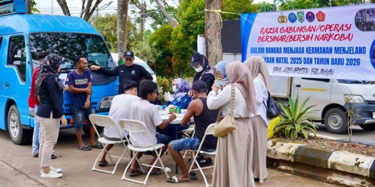 Razia Gabungan BNNK Balangan Antisipasi Penyalahgunaan Narkoba Menjelang Natal dan Tahun Baru