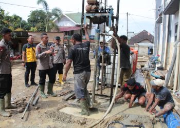 Polri Percepat Pembangunan Sumur Bor di Aceh Tamiang