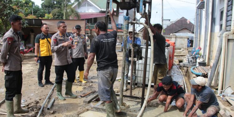 Polri Percepat Pembangunan Sumur Bor di Aceh Tamiang