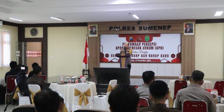 Polres Sumenep Gelar Diskusi Bersama APH Sambut KUHP Baru