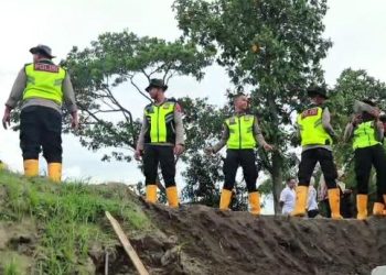 Polri Bangun Jembatan di Klaten Sesuai Arahan Presiden Prabowo