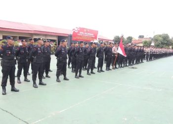 Polda Sumsel Kerahkan 100 Personel Brimob untuk Bantu Pemulihan di Aceh