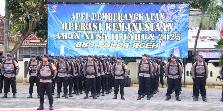 Polda DIY Kerahkan 100 Personel Brimob untuk Misi Kemanusiaan di Aceh