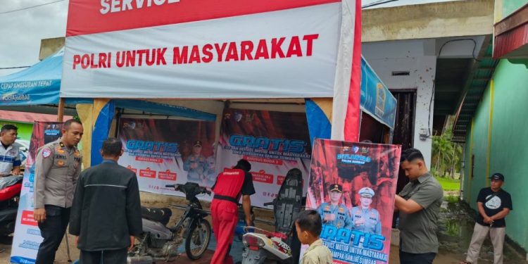 Polri Sediakan Servis Kendaraan Gratis untuk Warga Padang Pariaman