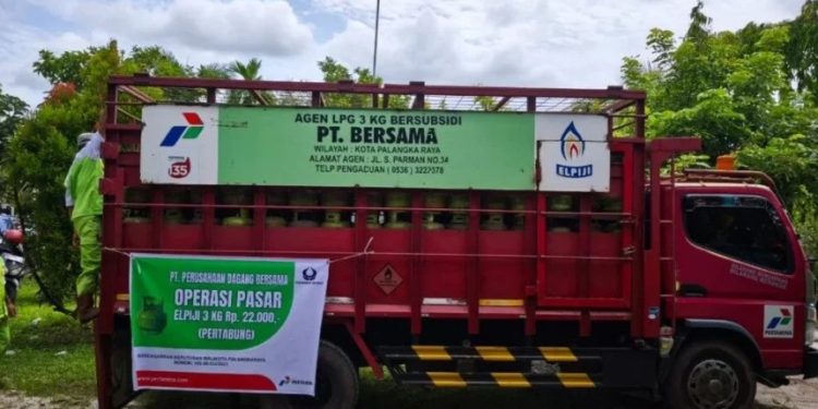Operasi Pasar Elpiji 3 Kg di Palangka Raya untuk Kendalikan Inflasi