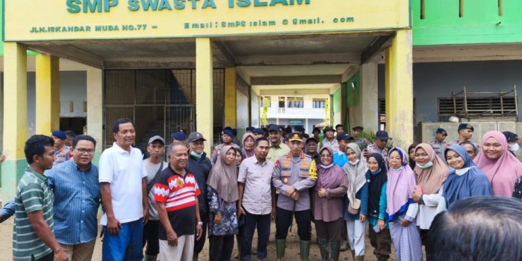 Kapolri Tinjau Lokasi Pembangunan Huntap di Aceh Tamiang