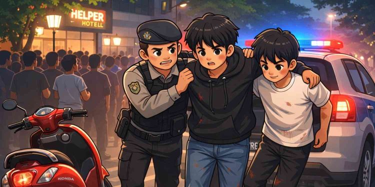 Ilustrasi gambar Dua Remaja Diamankan Polisi Usai Keributan di Jalan Margo Utomo Jogja