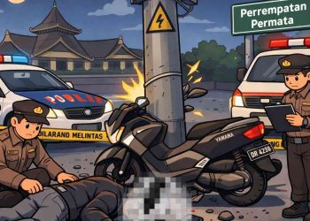Ilustrasi gambar Pengendara NMAX Tewas Usai Tabrak Tiang Listrik di Pakualaman Yogyakarta