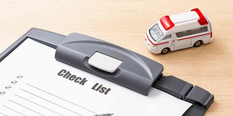 Ilustrasi gambar ambulan