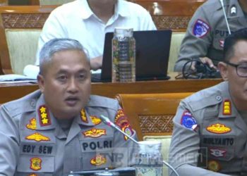 Kapolresta Sleman Kombes Pol Edy Setyanto E.W., S.I.K., M.H. di sidang rapat DPR RI