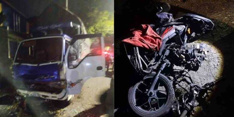 Kecelakaan lalu lintas terjadi di Jalan Parangtritis, Bantul, Jumat dini hari. Sepeda motor Honda Vario bertabrakan dengan sebuah light truck, mengakibatkan satu orang meninggal dunia dan satu korban lainnya mengalami luka berat.