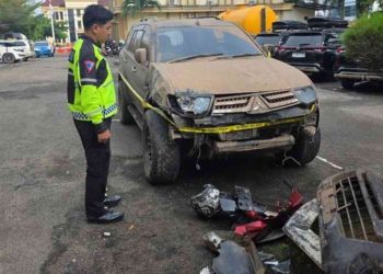 Pengemudi Pajero Tabrak Enam Pemotor hingga Pagar Polda Jambi, Tes Urine Positif Narkoba dan Alkohol