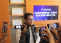 Polres Bantul menggelar konferensi pers kasus pelaku penusukan yang tewaskan mahasiswa di Bantul