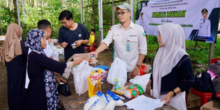 Disperindag Balangan Adakan Pasar Murah di Telaga Purun untuk Kendalikan Inflasi
