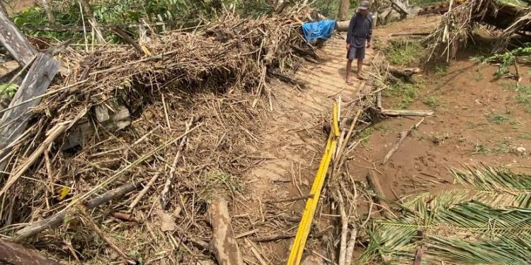 Jembatan Langkap-Raranum Rusak, PUPR Balangan Siapkan Langkah Perbaikan