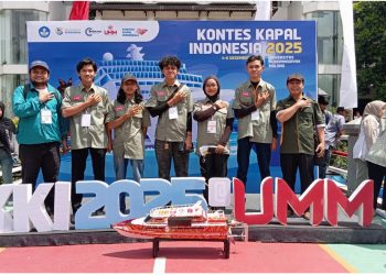 Tim UGM Menangkan Juara 1 di Kontes Kapal Indonesia 2025