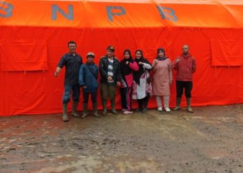 BPBD Bener Meriah Berikan Bantuan Tenda Pendidikan ke SDN Uning Mas