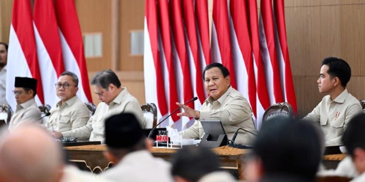 Presiden Prabowo Subianto Sampaikan Taklimat Awal Tahun di Hambalang