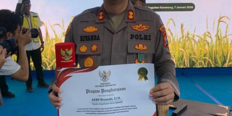 Kapolres Sumenep Dapat Penghargaan Presiden atas Dukungan Swasembada Jagung