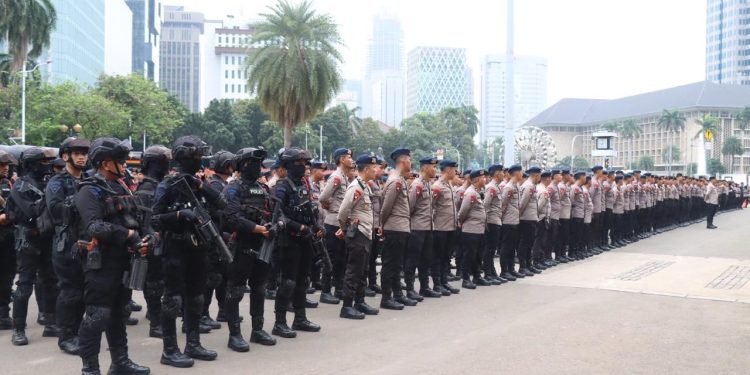 Polri Kerahkan 1.072 Personel untuk Amankan Dua Aksi Demo di Jakarta Pusat