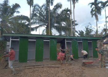 Kodam Iskandar Muda Sediakan Sumur Bor dan MCK di Aceh Tamiang