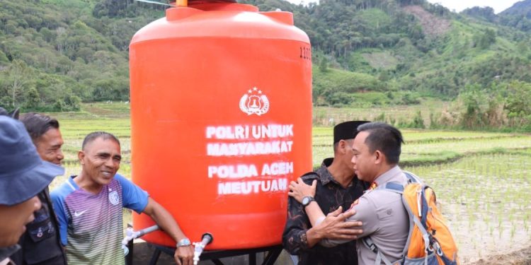 Sumur Bor Kapolda Aceh Jadi Solusi Air Bersih Bagi Warga Aceh Tengah